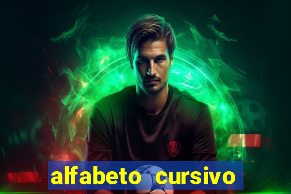 alfabeto cursivo para treinar caligrafia